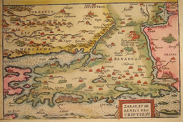 Ortelius Abraham (1528-1598) Zarae et Sebenici descriptio 1603 Anversa, Jean Baptiste Vrients 